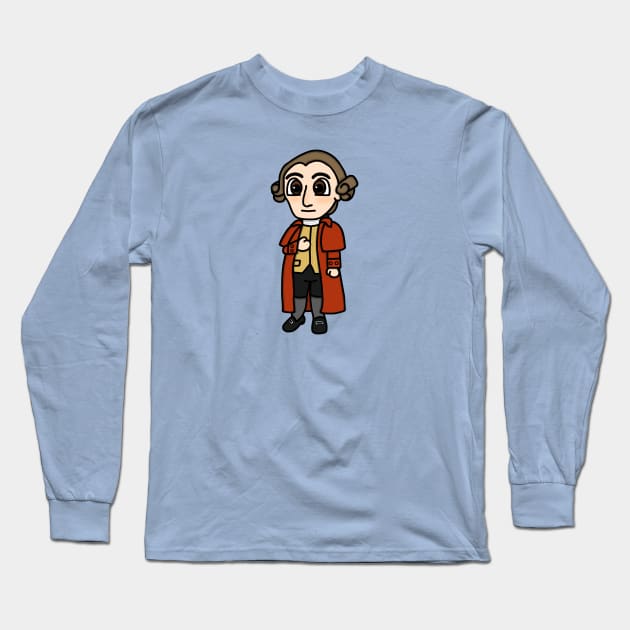 Chibi Patrick Henry (Small Print) Long Sleeve T-Shirt by Aeriskate